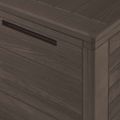 vidaXL Záhradný úložný box hnedý 116x44x55 cm