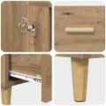vidaXL Highboard Remeselný dub 70 x 31 x 115 cm Kompozitné drevo