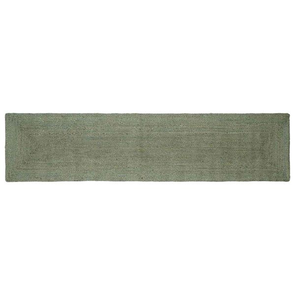 vidaXL Kusové koberce Obdĺžnikový Olivovo zelená 60 x 250 cm Juta