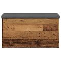vidaXL Úložná lavica Old Wood 82x42x45 cm Konštrukčné drevo