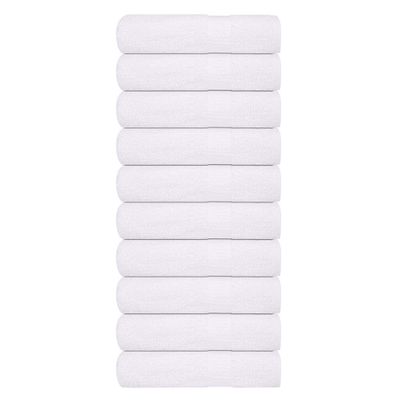 vidaXL Utierky na ruky FROGN 10 ks biele 50x100 cm 360 g/m²