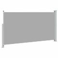 vidaXL Zaťahovacia bočná markíza na terasu 170x300 cm, sivá
