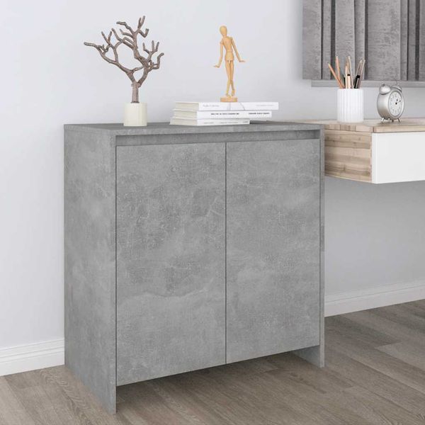 vidaXL Komoda betónovo sivá 70x41x75 cm spracované drevo