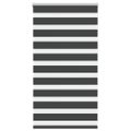 vidaXL Zebra roleta čierna 80x100 cm šírka látky 75,9 cm polyester