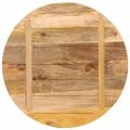 vidaXL Stolová doska Ø 80x2,5 cm okrúhla masívny surový mangovník