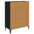 vidaXL Servírovacia skriňa Čierny dub 69,5 x 34 x 90 cm