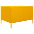 vidaXL Konferenčný stolík horčicovožltý 68,5x50x43,5 cm oceľ