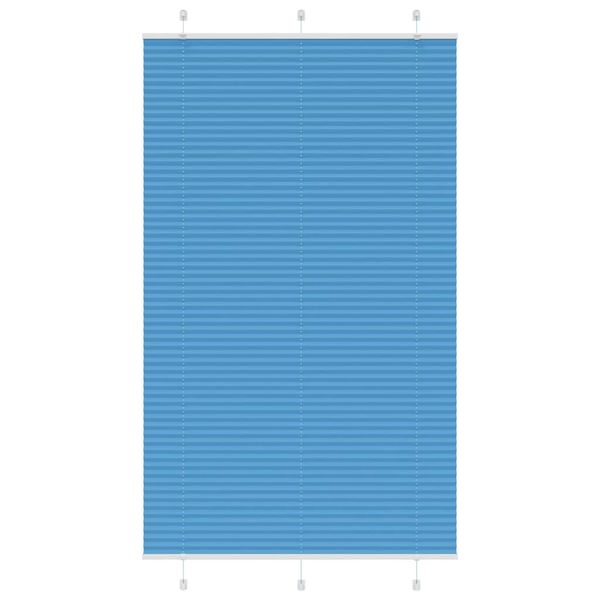 vidaXL Plisovaná roleta modrá 115x200 cm Šírka látky 114,4 cm Polyester