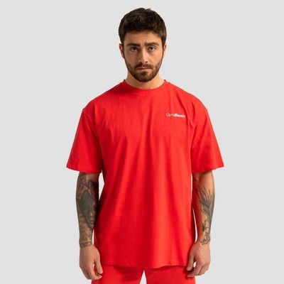 Tričko Oversized Limitless Hot Red - GymBeam, veľkosť M, veľkosť oblečenia M