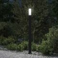 vidaXL Stĺpikové svietidlo 110 cm čierne IP44