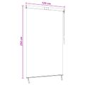 vidaXL Roleta Antracitová a biela 120 x 250 cm Textil a hliník
