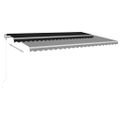 vidaXL Automaticky zaťahovacia markíza 500x300 cm antracitová