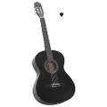 vidaXL Klasická gitara pre začiatočníkov čierna 4/4 39" lipové drevo