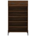 vidaXL Botník hnedý dub 60x35x105 cm kompozitné drevo