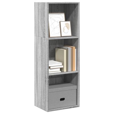 vidaXL Knižnica sivý dub sonoma 40x24x109 cm kompozitné drevo