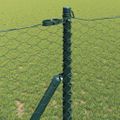 vidaXL Hexagonálny plotový základ 25 x 1 m PVC potiahnutá oceľ
