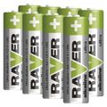 Alkalická batéria RAVER LR6 (AA), 8 ks