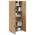 vidaXL Highboard 2 ks Remeselný dub 69,5 x 34 x 180 cm