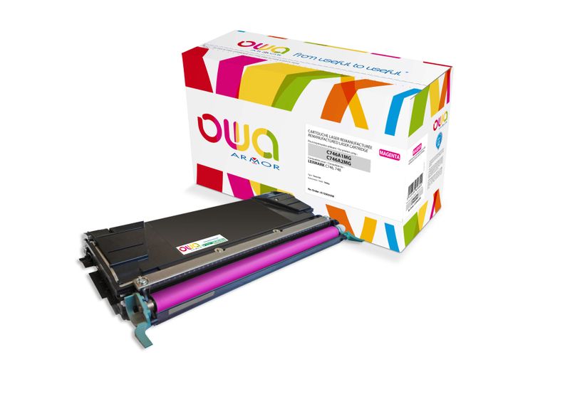 OWA Armor toner kompatibilný s Lexmark C746A1MG, 7000st, červená/magenta