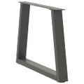 vidaXL Nohy konferenčného stolíka v tvare V, 2 ks, antracitové, 70 x (42-43,3) cm, oceľ