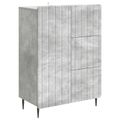 vidaXL Servírovacia skriňa Betónovo sivá 66 x 34,5 x 91,5 cm