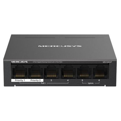 MERCUSYS MS106GP, 6-Port 1000 Mbps Desktop Switch