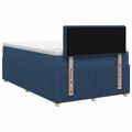 vidaXL Posteľ boxspring s matracom Modrá 120 x 190 cm Látka