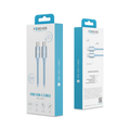 Forever Vibe cable USB-C - USB-C 1,0 m 60W sky blue