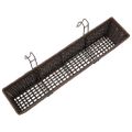 Sada ratanových trapézových kvetináčov pre balkón, 80 cm, 2 ks, hnedé