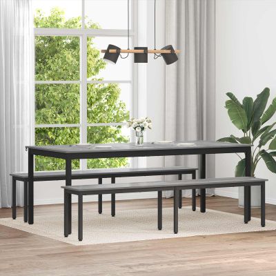 vidaXL lavička Sivý Sonoma 200 x 35 x 45 cm Kompozitné drevo