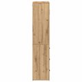 vidaXL Highboard Remeselný dub 80 x 33 x 150 cm Kompozitné drevo