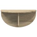 vidaXL Stenná polica 2 ks Sonoma dub 48 x 24 x 24 cm Kompozitné drevo