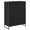 vidaXL Skriňa na topánky Čierny dub 79 x 36 x 100 cm Kompozitné drevo