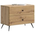 vidaXL Nočný stolík Dub artisan 62 x 34,5 x 47,5 cm Kompozitné drevo