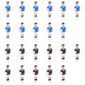 vidaXL Hráči na stolný futbal na 12,7 mm tyč 22 ks