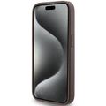 Puzdro Guess pre iPhone 15 Pro 6,1" GUHCP15LG4GFBR hnedé HC PU 4G Metal Logo
