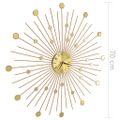 vidaXL Nástenné hodiny zlaté 70 cm kovové