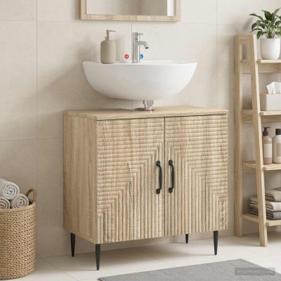 vidaXL Kúpeľňová skrinka pod umývadlo HAARLEM Dub sonoma
