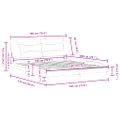 vidaXL Rám postele bez matraca Hvar kapučínový 180x200 cm umelá koža