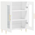 vidaXL Komoda biela 69,5x34x90 cm kompozitné drevo
