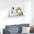 vidaXL Plávajúca nástenná polica betónová sivá 80x23,5x3,8 cm, MDF