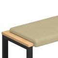 vidaXL Vankúš na lavičku manšestr Šedá zelená Hĺbka 35 cm