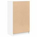 vidaXL Botník biely 59x35x100,5 cm spracované drevo
