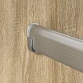 vidaXL Tyč do skrine 2 ks Strieborná 316 x 15 x 29 mm
