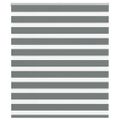 vidaXL Zebra roleta tmavošedá 130x150 cm šírka látky 125,9cm polyester