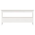 vidaXL Lavica do predsiene biela 100x28x45 cm masívne borovicové drevo