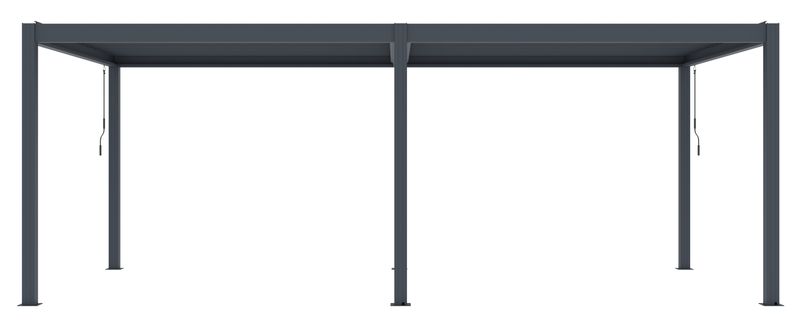 Bioklimatická pergola G21 Austin Premium 6x3 m, antracitová hliníková