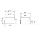Prechodka - koleno 90° VENTS 823 - 150mm/60x204mm PVC