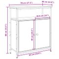 vidaXL Komoda staré drevo 70x30x80 cm kompozitné drevo