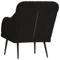 vidaXL Kreslo čierne 63x76x80 cm zamat